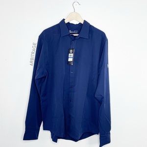 Under Armour Navy Heat Gear Button Down Shirt